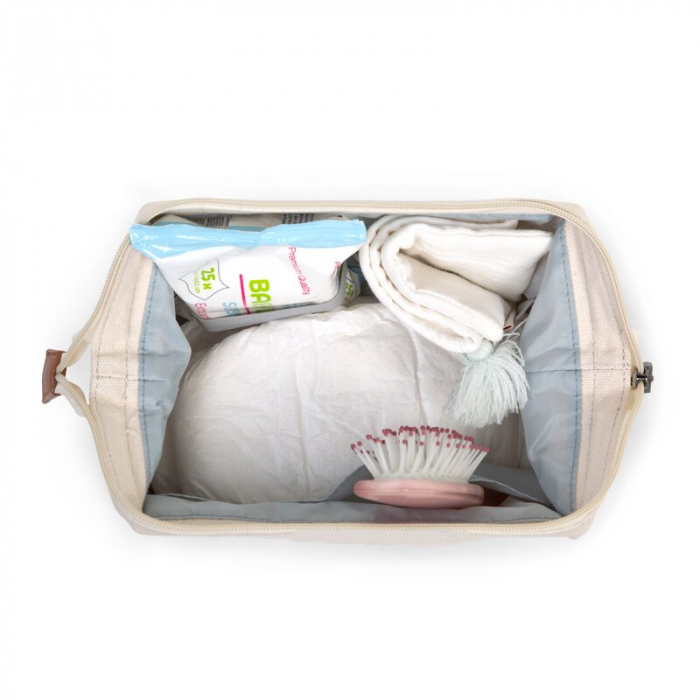Geanta de toaleta Childhome Baby Necessities Alb [3]