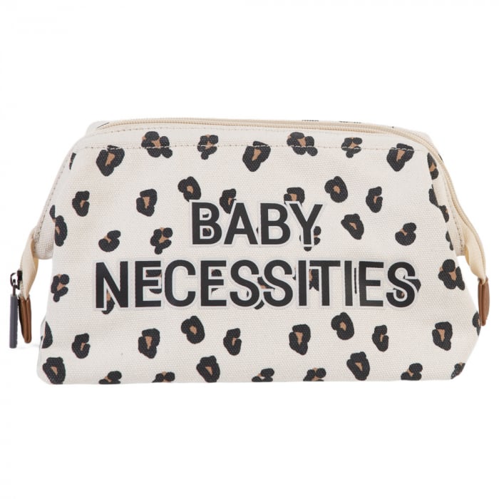 Geanta de toaleta Childhome Baby Necessities Leopard - Resigilat