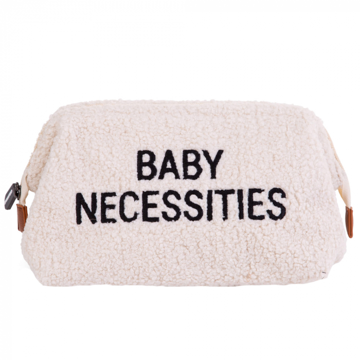 Geanta de toaleta Childhome Baby Necessities Teddy Alb - Resigilat