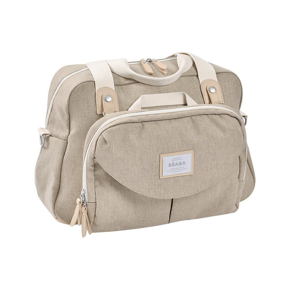 Geanta scutece Beaba Geneve Eco din poliester reciclat Heather Gazelle [3]