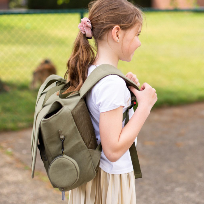 Ghiozdan Childhome My School Bag Kaki-Resigilat [6]