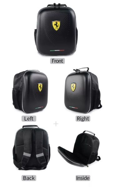 Ghiozdan Ferrari design 3D, culoare neagra [6]