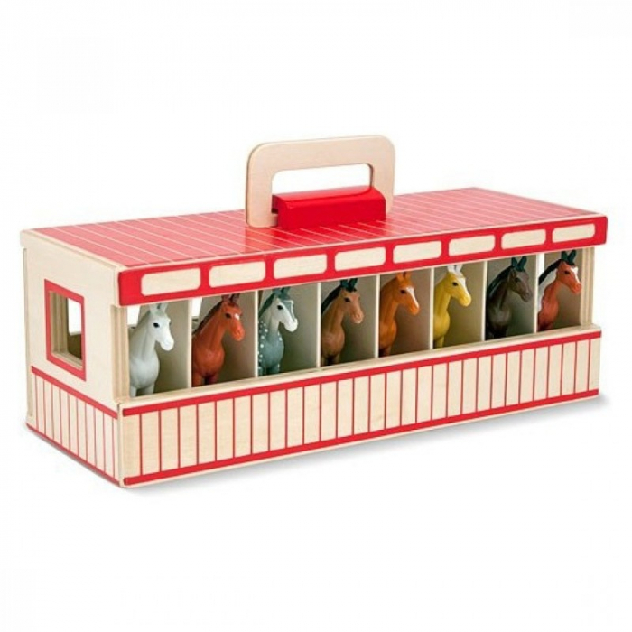 Grajd portabil cu 8 cai Melissa and Doug [2]