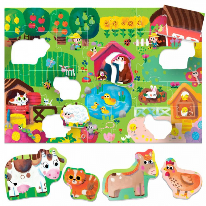 Headu Ecoplay - Puzzle Animalute La Ferma [2]