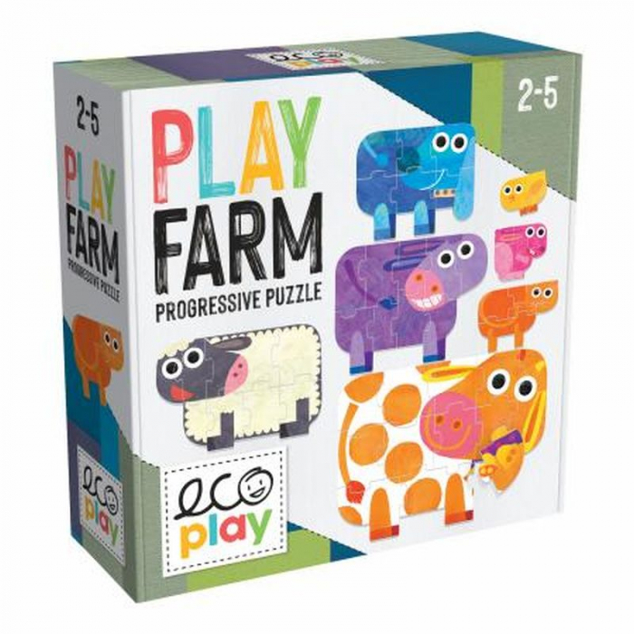 Headu Ecoplay - Puzzle-Uri Progresive Animale Mari Si Mici [2]