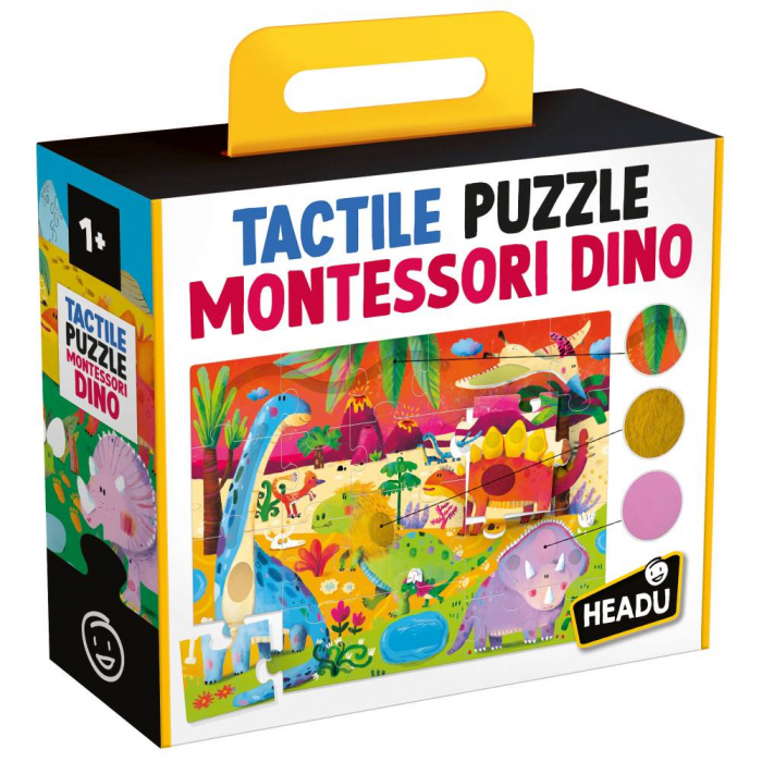Headu - Montessori puzzle tactil dinozauri [2]