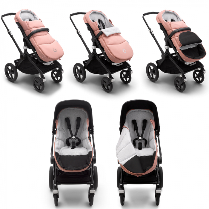 Husa de picioare universala carucior Bugaboo Evening Pink-Resigilat [7]