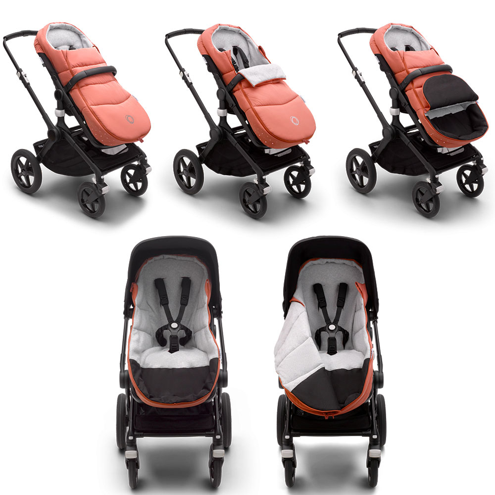Husa de picioare universala carucior Bugaboo Sunset Red-Resigilat [6]