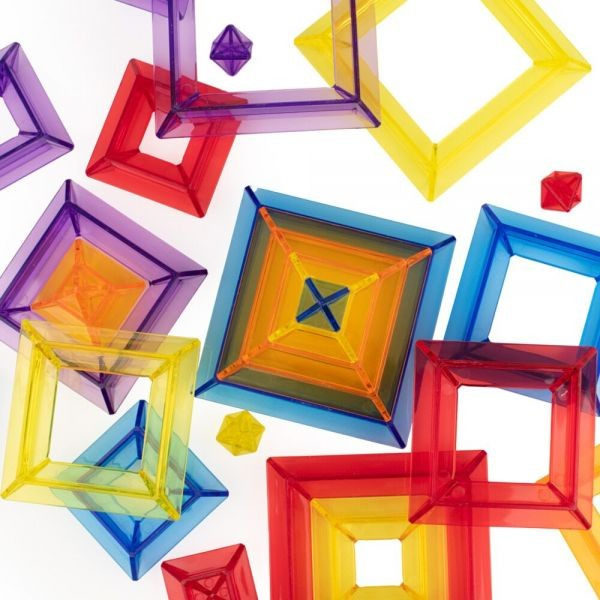 Joc de constructii cu piese translucide Piramide [4]