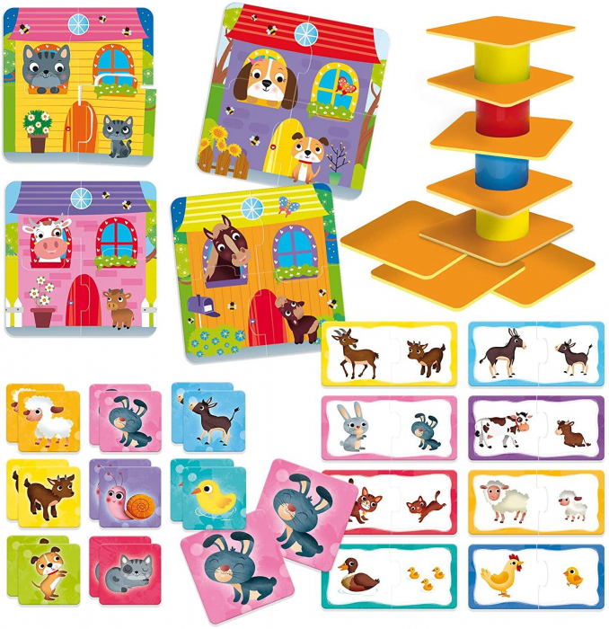 Joc de logica 4 in 1 - Animalute jucause [2]