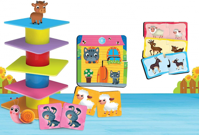 Joc de logica 4 in 1 - Animalute jucause [4]