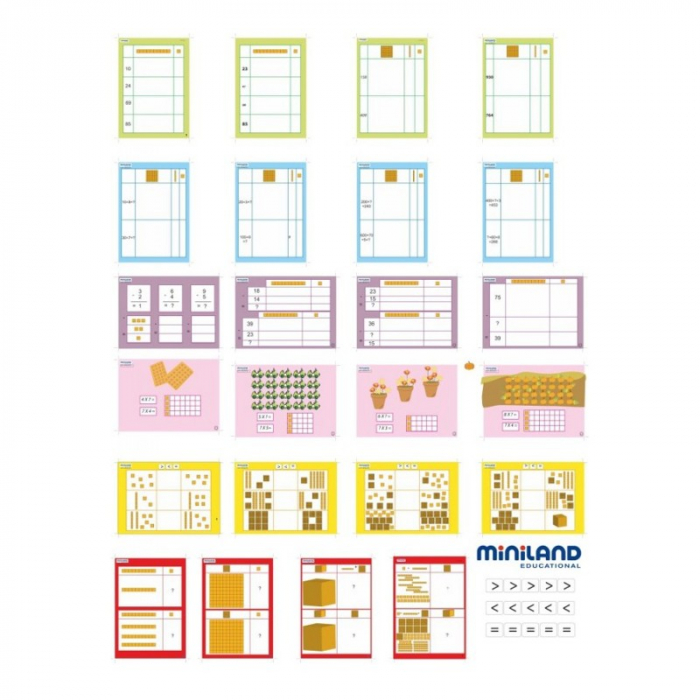 Joc educativ Baza 10 Set 121 piese la cutie  Miniland [3]