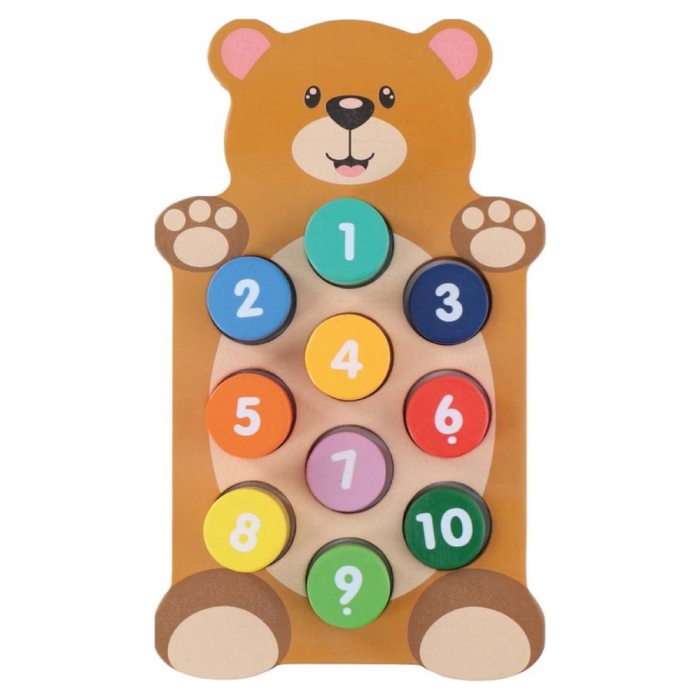 Joc educativ din lemn cu numere Marionette 11 piese [2]