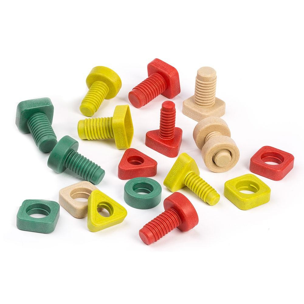 Joc Educativ pentru dezvoltarea motricitatii Eco Suruburi si piulite [2]