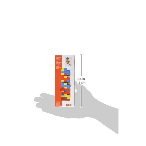Joc Jenga cu piese din lemn Colori [3]
