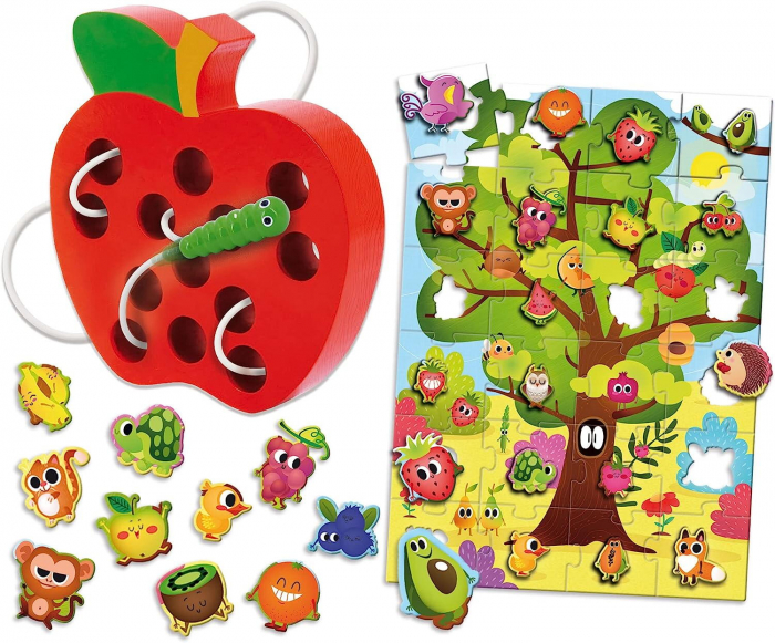 Joc Montessori 2 in 1 - Fructe [3]