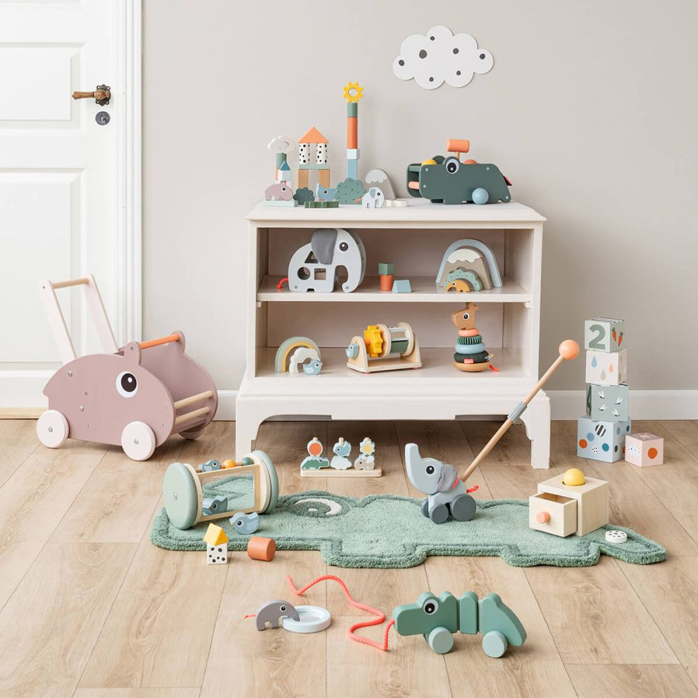 Jucarie de impins Done by Deer din lemn Ozzo Powder [8]