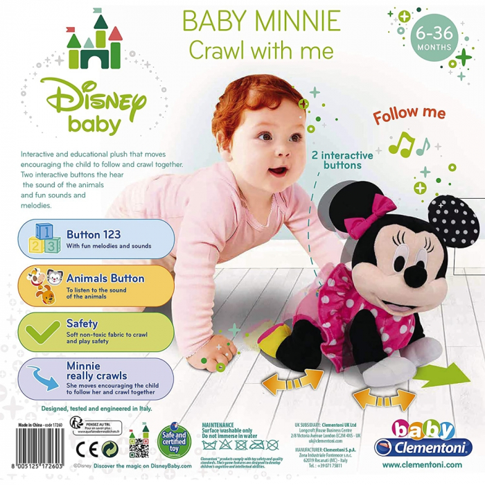 Jucarie de Plus Clementoni Minnie Mouse Primii Pasi [5]