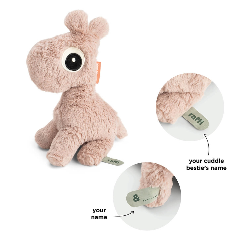 Jucarie de plus Done by Deer Cuddle Bestie Raffi Roz Pudra 26 cm [2]