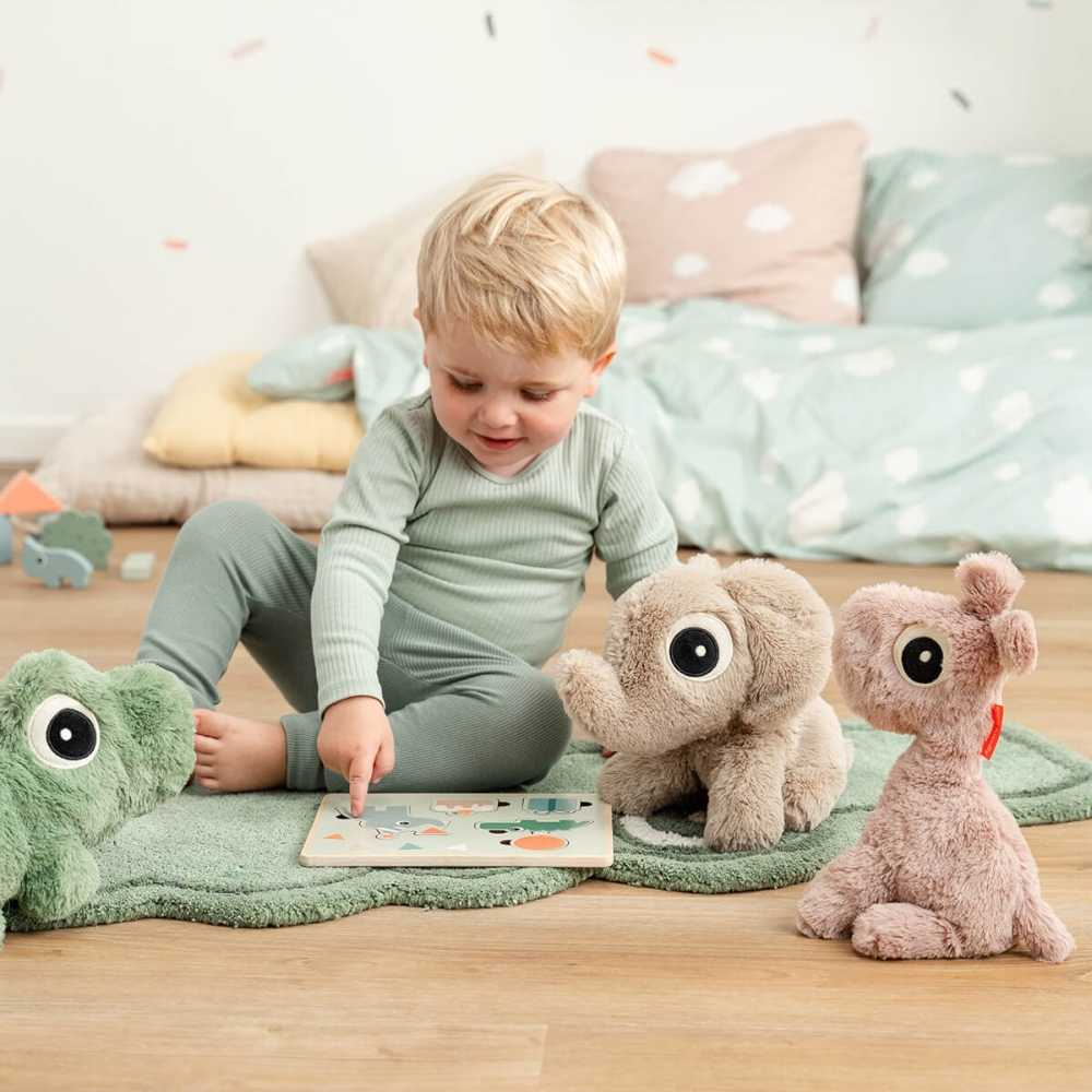 Jucarie de plus Done by Deer Cuddle Bestie Raffi Roz Pudra 26 cm [5]