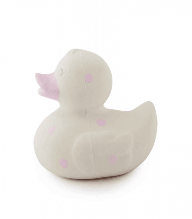 Jucarie de baie Oli and Carol Elvis duck cu buline roz [2]