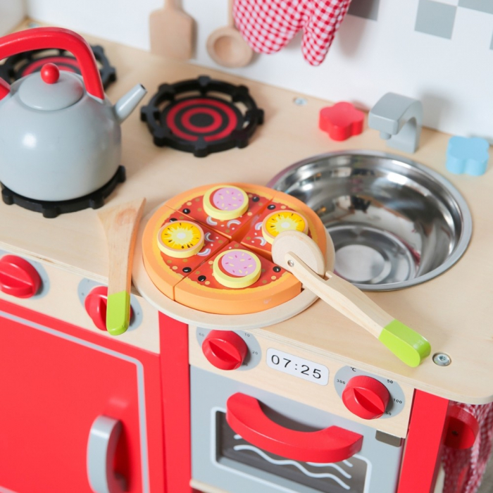 Jucarie din Lemn New Classic Toys Pizza Salami [2]