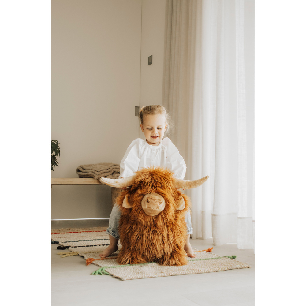 Jucarie gonflabila de sarit Wild & Soft Soft Bouncy Vaca Highland [6]