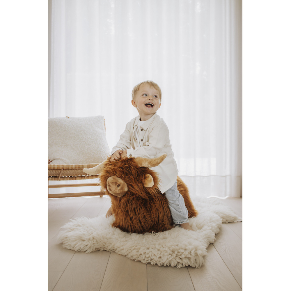 Jucarie gonflabila de sarit Wild & Soft Soft Bouncy Vaca Highland [4]