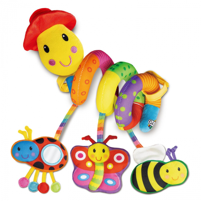 Jucarie pentru patut si carucior Wiggly Worm [4]