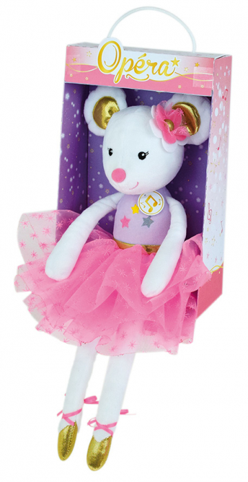 Soricel alb balerin – plus muzical 40 cm [2]