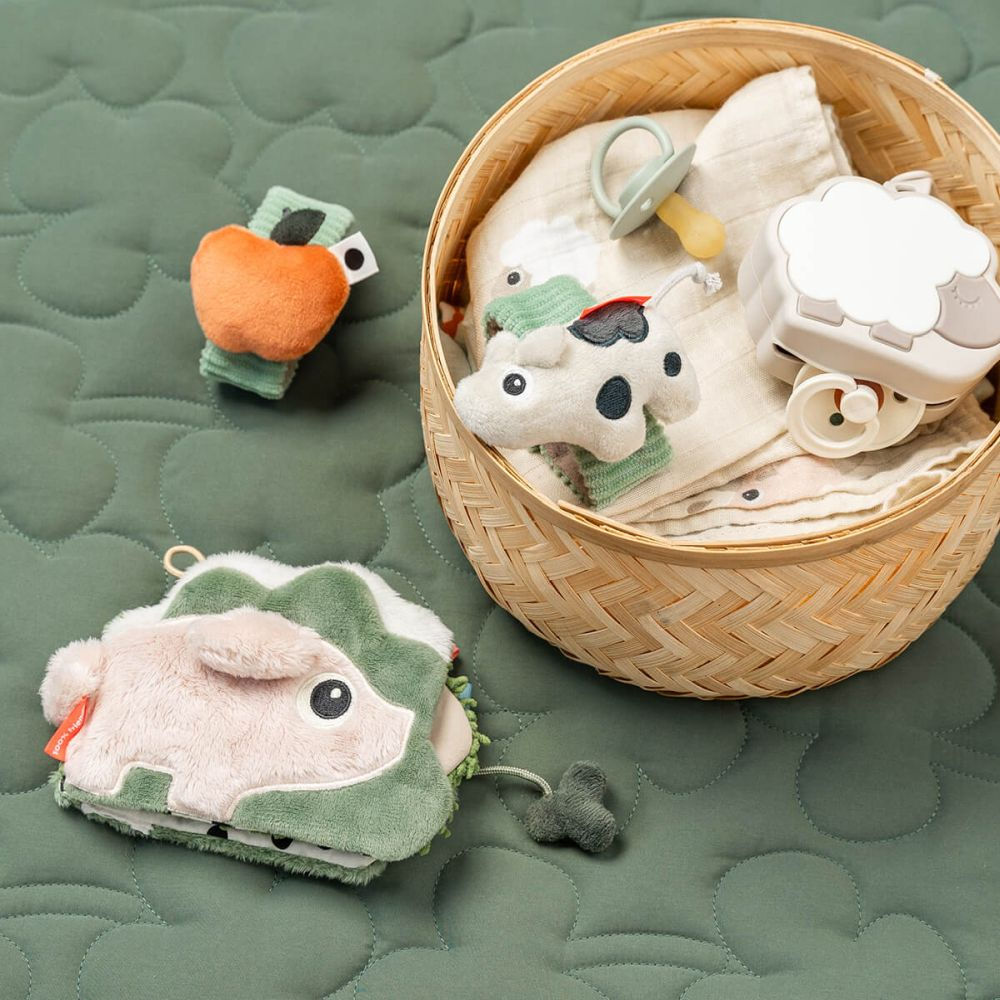 Jucarie senzoriala carticica de plus Done by Deer Tiny Farm Colour Mix [7]