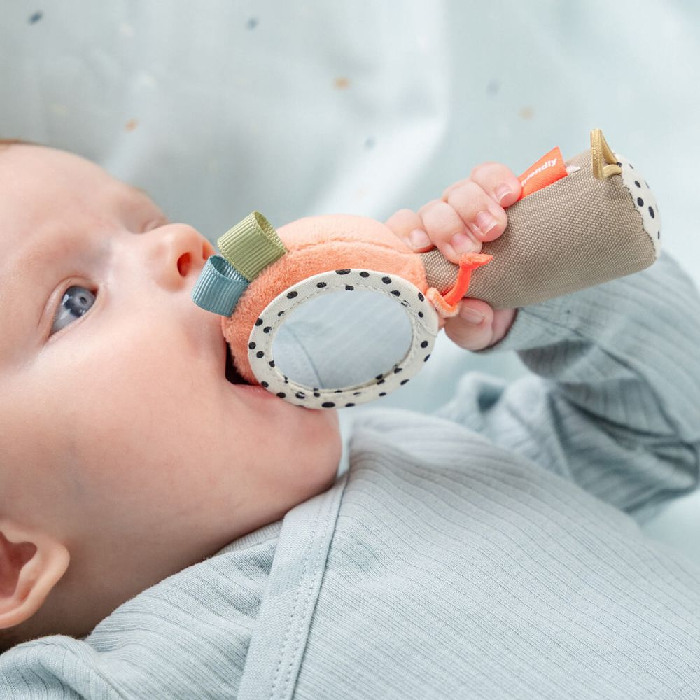 Jucarie senzoriala zornaitoare Done by Deer cu oglinda Celebration [3]