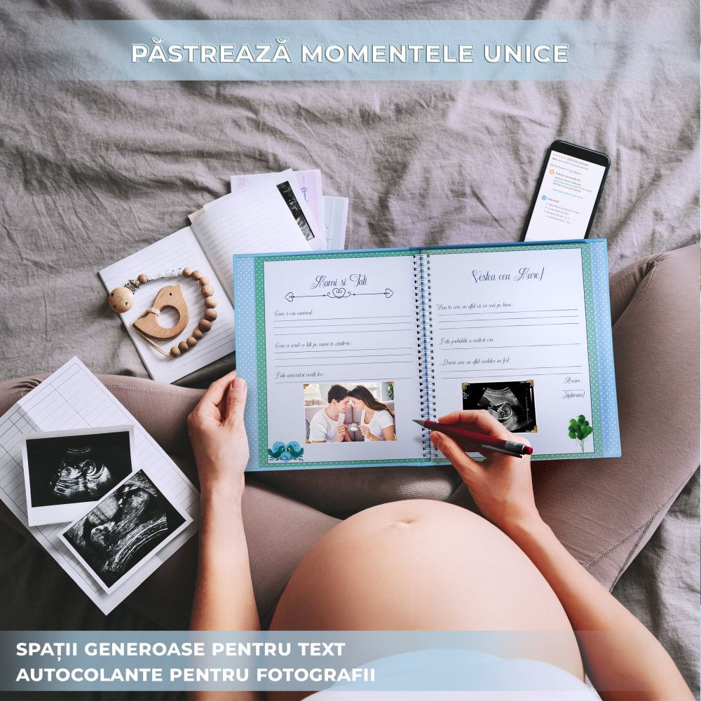 Jurnalul Bebelusului Liplut pentru Baieti - Cadou Personalizat [10]
