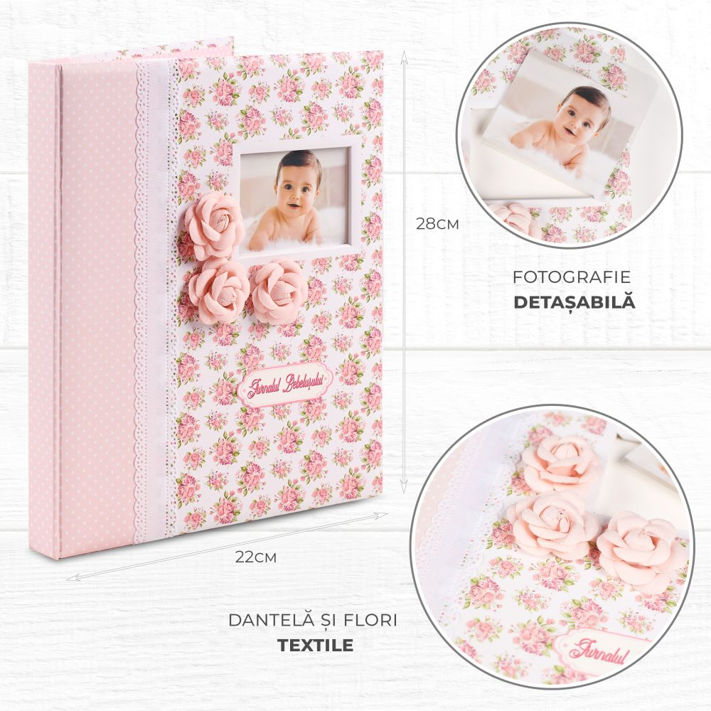 Jurnalul Bebelusului Liplut pentru Fetite - Cadou Personalizat [2]