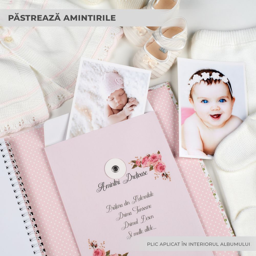 Jurnalul Bebelusului Liplut pentru Fetite - Cadou Personalizat [8]