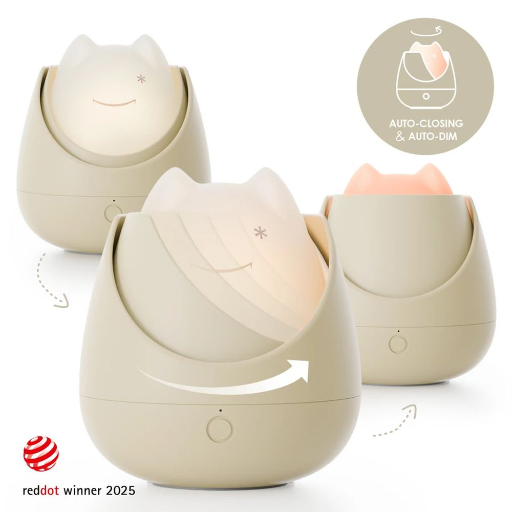 Lampa de veghe Nosiboo Zigg antrenor de somn pentru copii cu lumina rosie si temporizator Beige [2]