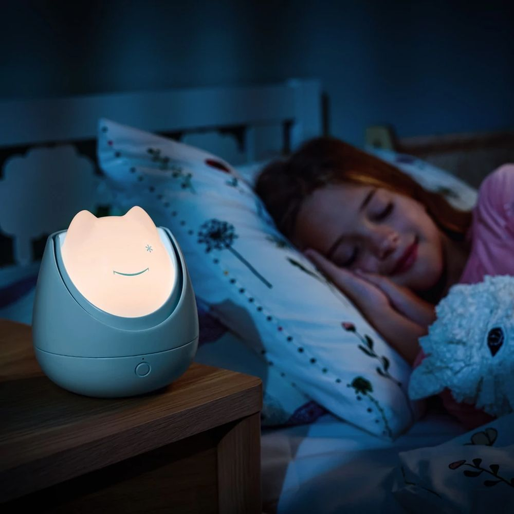 Lampa de veghe Nosiboo Zigg antrenor de somn pentru copii cu lumina rosie si temporizator Blue [9]