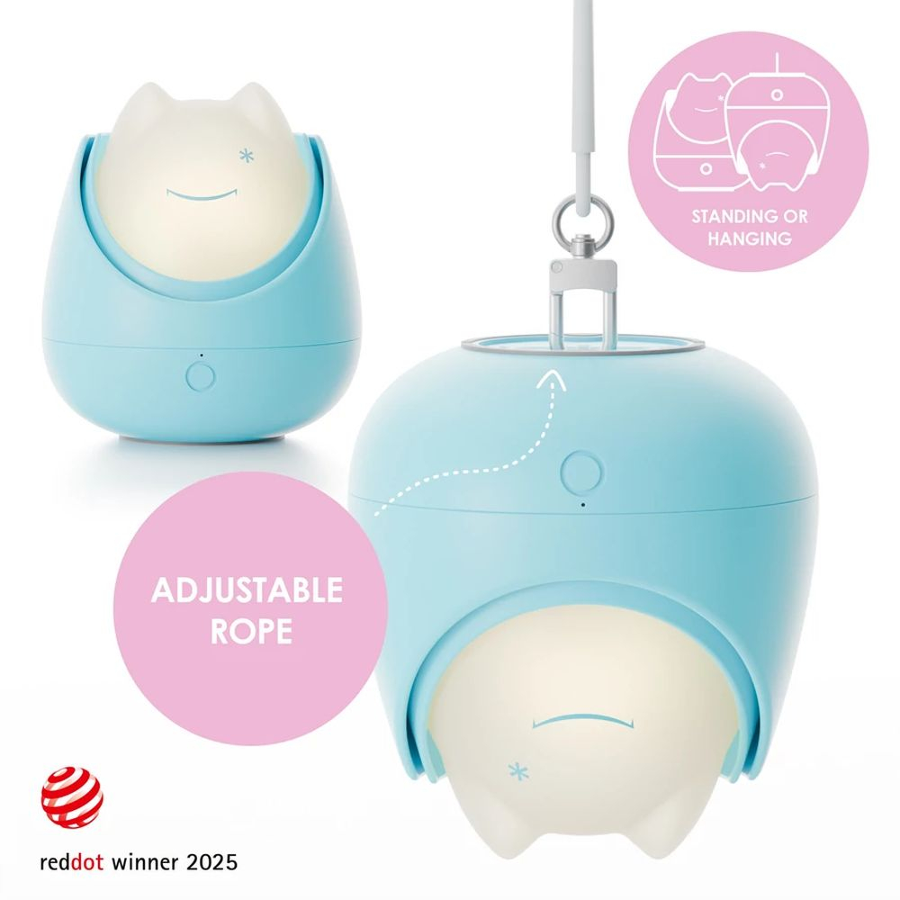 Lampa de veghe Nosiboo Zigg antrenor de somn pentru copii cu lumina rosie si temporizator Blue [4]