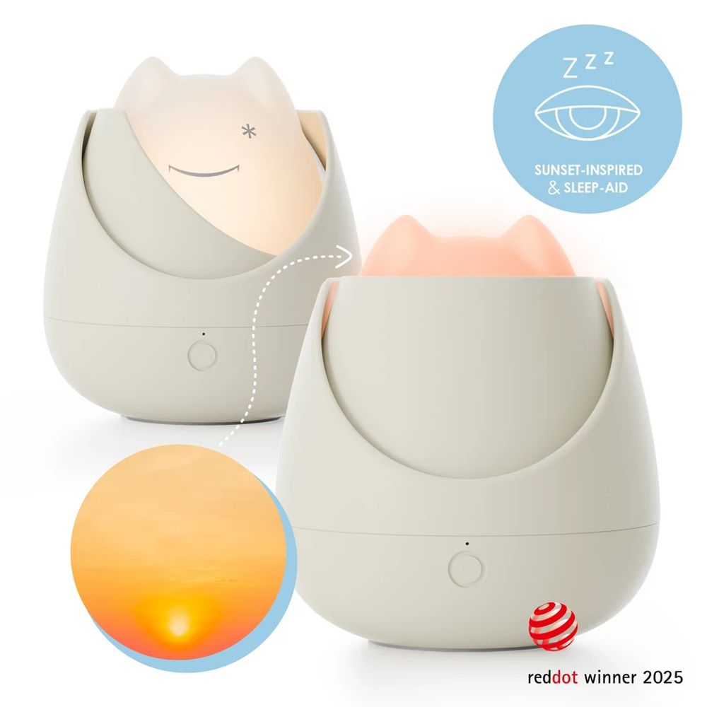 Lampa de veghe Nosiboo Zigg antrenor de somn pentru copii cu lumina rosie si temporizator Grey [7]