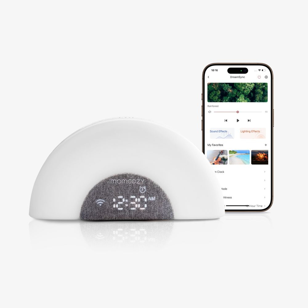 Lampa de veghe curcubeu Smart Momcozy cu lumina reglabila, sunet si aplicatie [8]