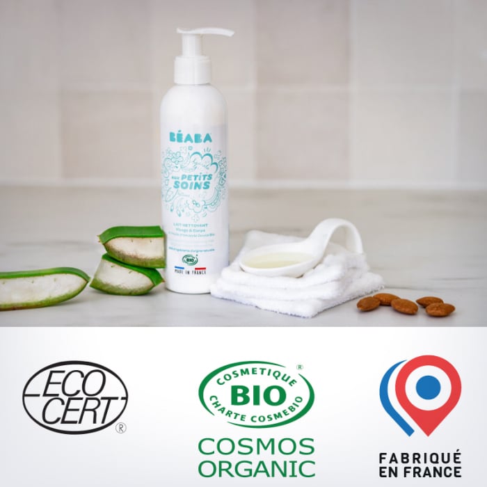 Lapte de curatare fata si corp pentru bebelusi Beaba 250 ml, Certificat Organic [4]