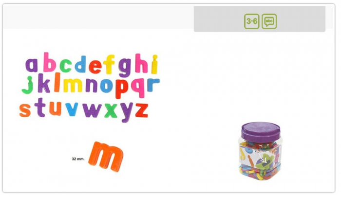 Litere mici magnetice Miniland 155 buc [2]