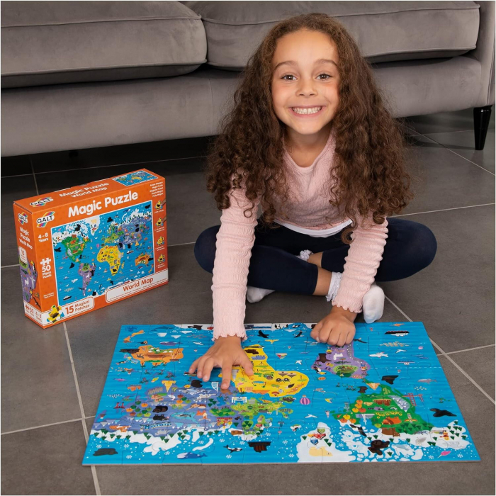 Magic Puzzle - Harta lumii ( 50 piese) [3]