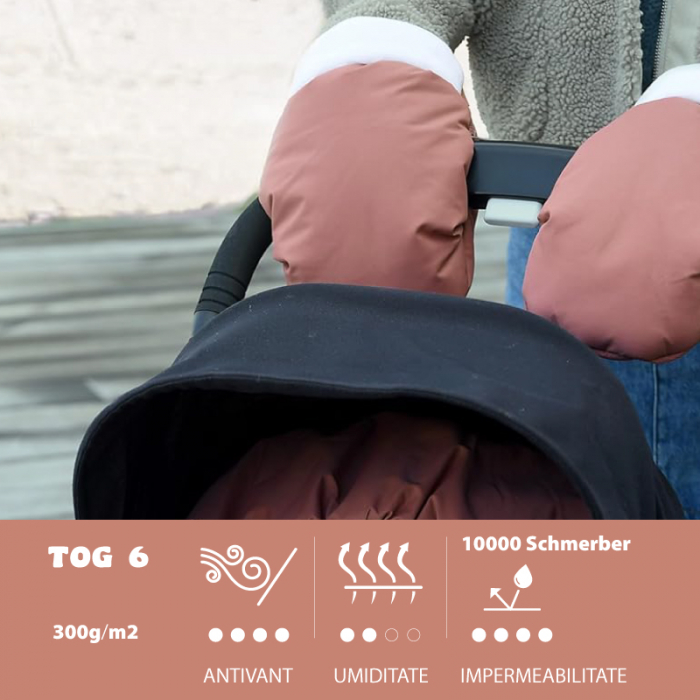 Manusi pentru carucior Beaba Heather Terracotta - Resigilat [3]