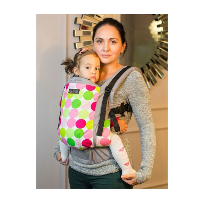 Marsupiu ergonomic Isara organic toddler Disco Dots [2]