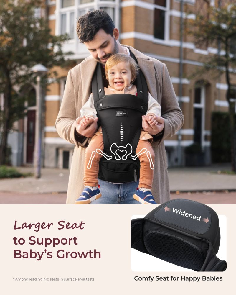 Marsupiu Momcozy cu sezut Black [5]