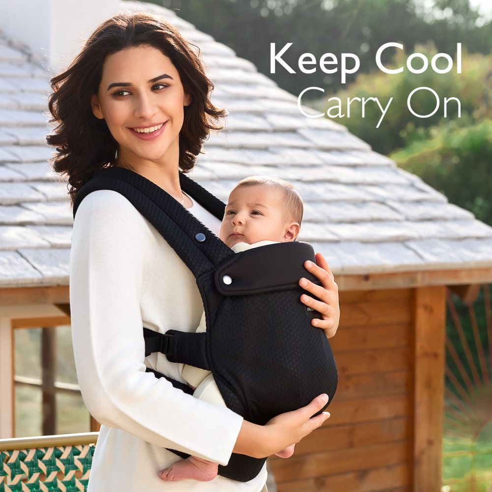 Marsupiu nou nascut Momcozy Air Mesh Black [5]