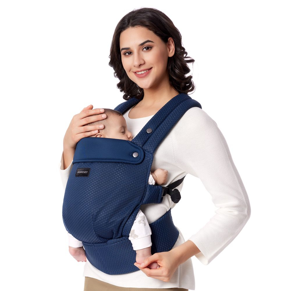 Marsupiu nou nascut Momcozy Air Mesh Blue [2]