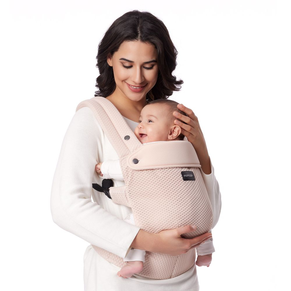 Marsupiu nou nascut Momcozy Air Mesh Pink [2]