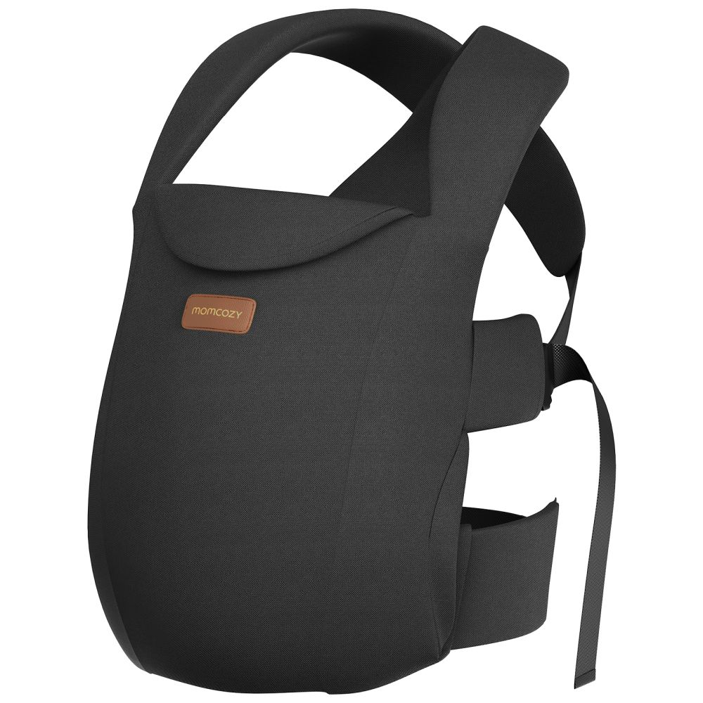 Marsupiu nou nascut Momcozy WeeSnug bumbac Black
